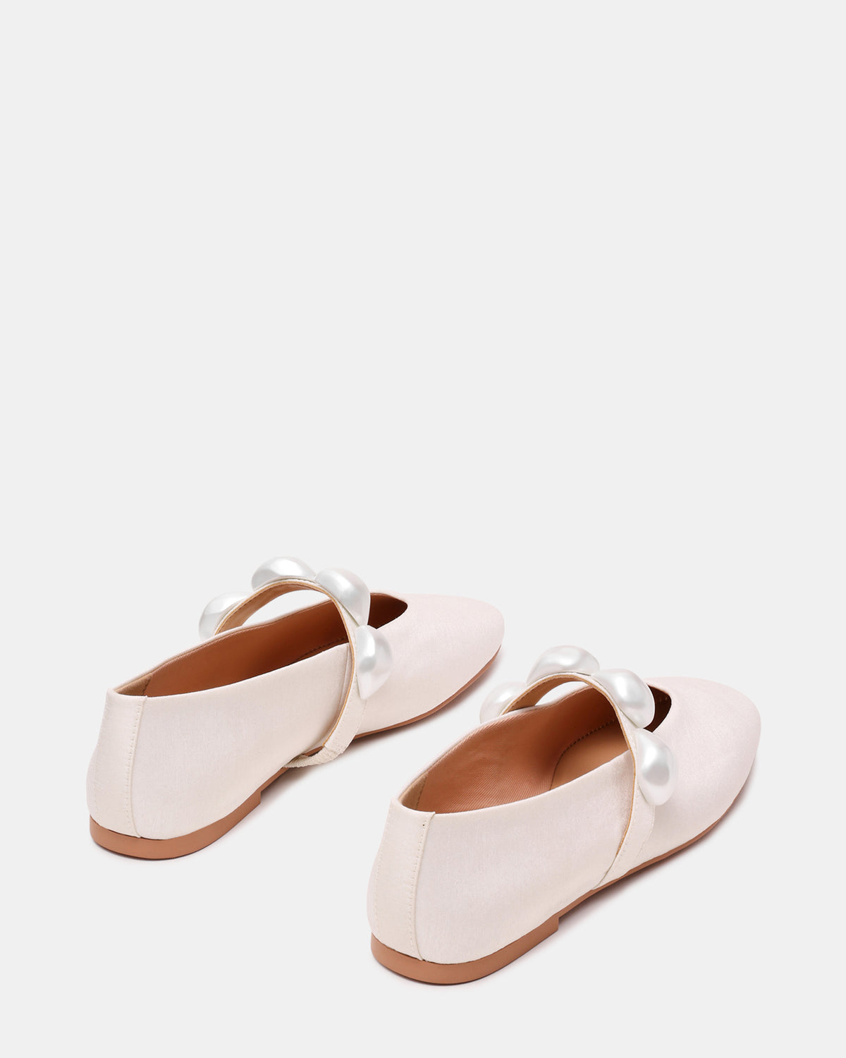 POPPIN Pearl White Mary Jane Ballet Women's Flat | Steve Madden Trending