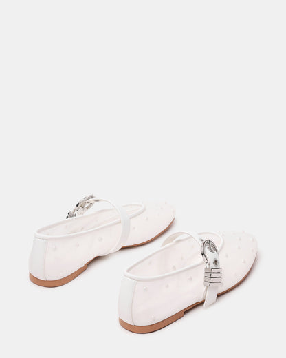 LUCIA Pearl Mesh Mary Jane Ballet Women's Flat | Steve Madden Deals