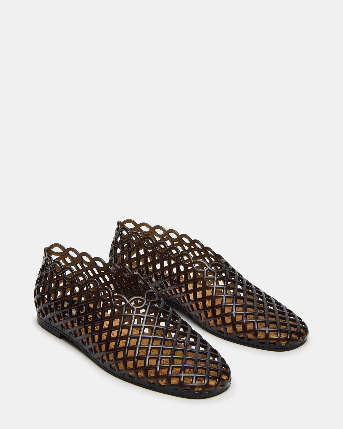 GROVE Black Square-Toe Jelly Women's Flat | Steve Madden Featured