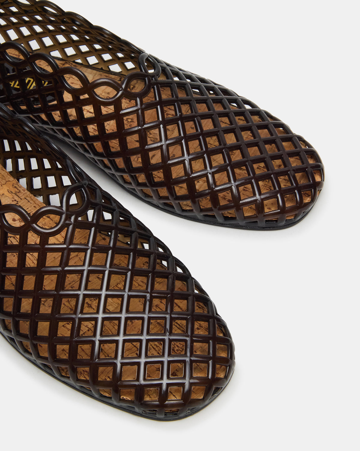 GROVE Black Square-Toe Jelly Women's Flat | Steve Madden Featured