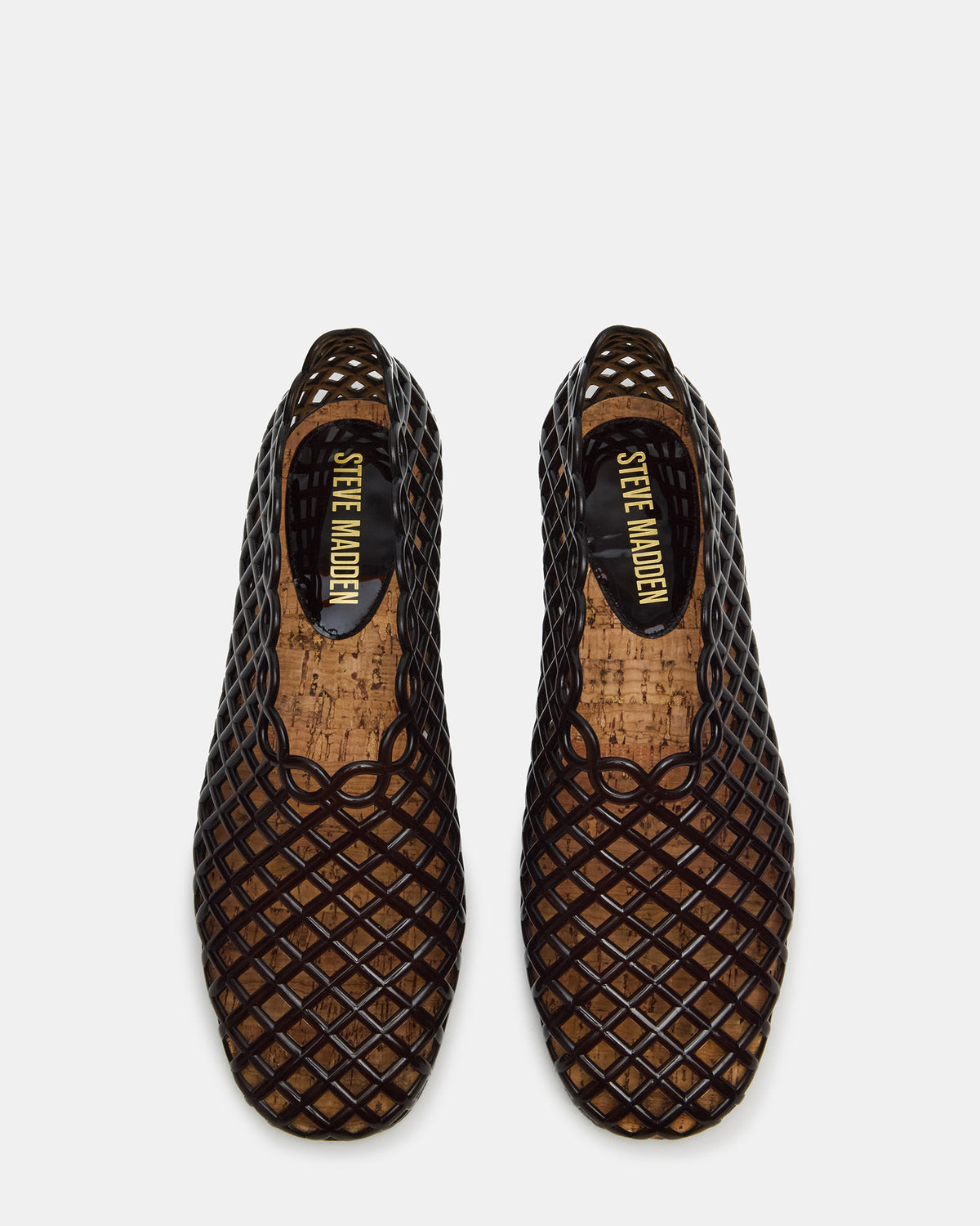 GROVE Black Square-Toe Jelly Women's Flat | Steve Madden Featured