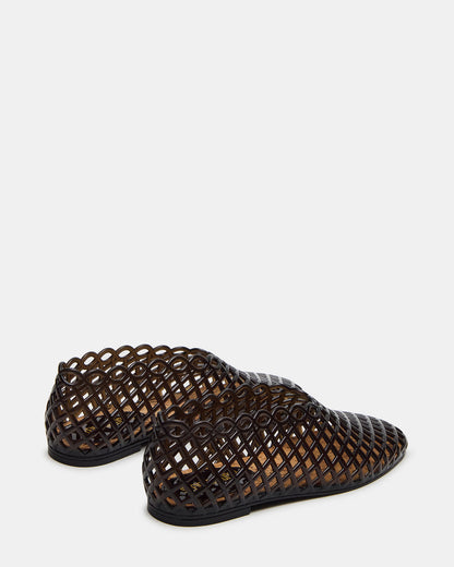 GROVE Black Square-Toe Jelly Women's Flat | Steve Madden Featured