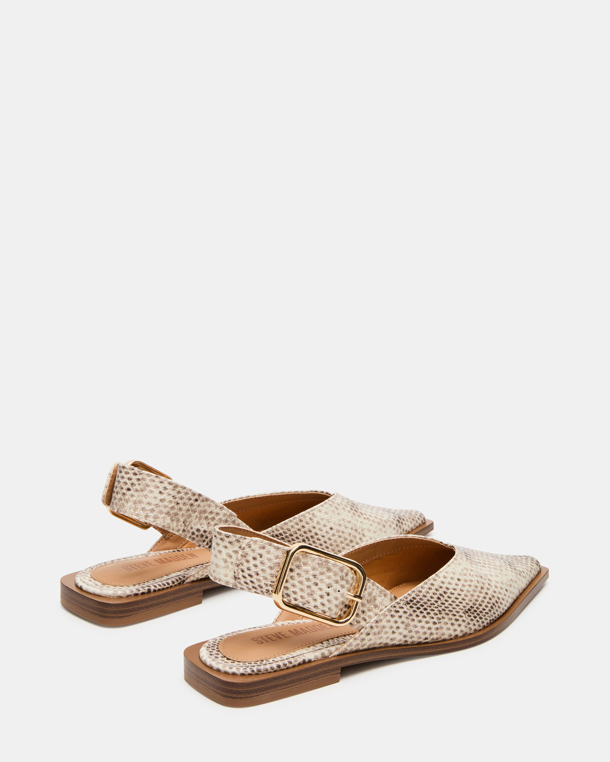 SHAY Snake Pointed-Toe Slingback Ballet Women's Flat | Steve Madden Customer Favorite