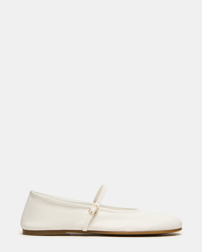 BESETTE Bone Leather Mary Jane Ballet Women's Flat | Steve Madden Featured