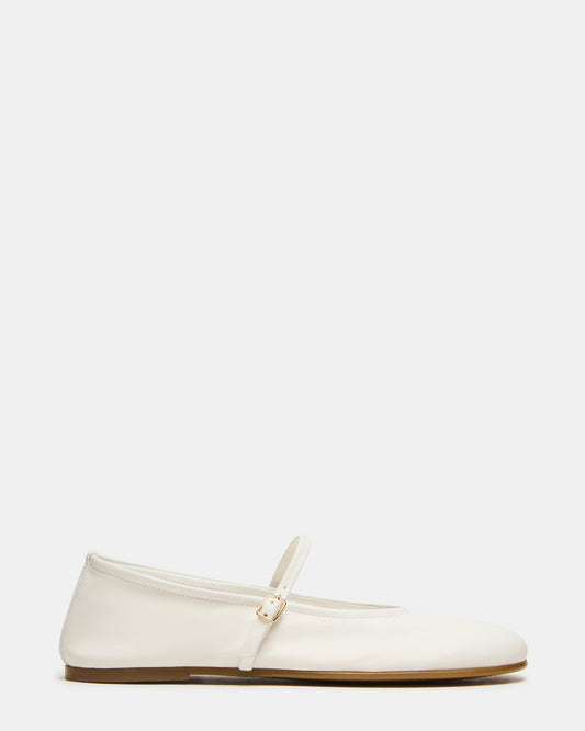 BESETTE Bone Leather Mary Jane Ballet Women's Flat | Steve Madden Featured