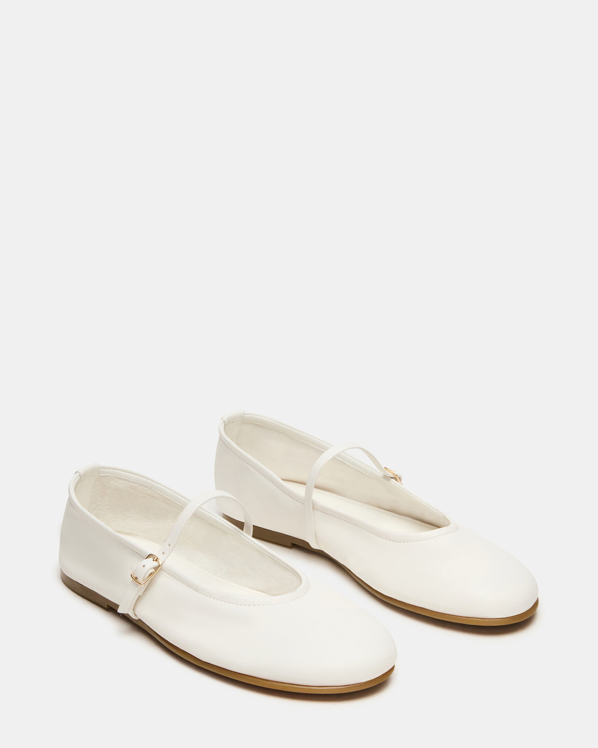 BESETTE Bone Leather Mary Jane Ballet Women's Flat | Steve Madden Featured