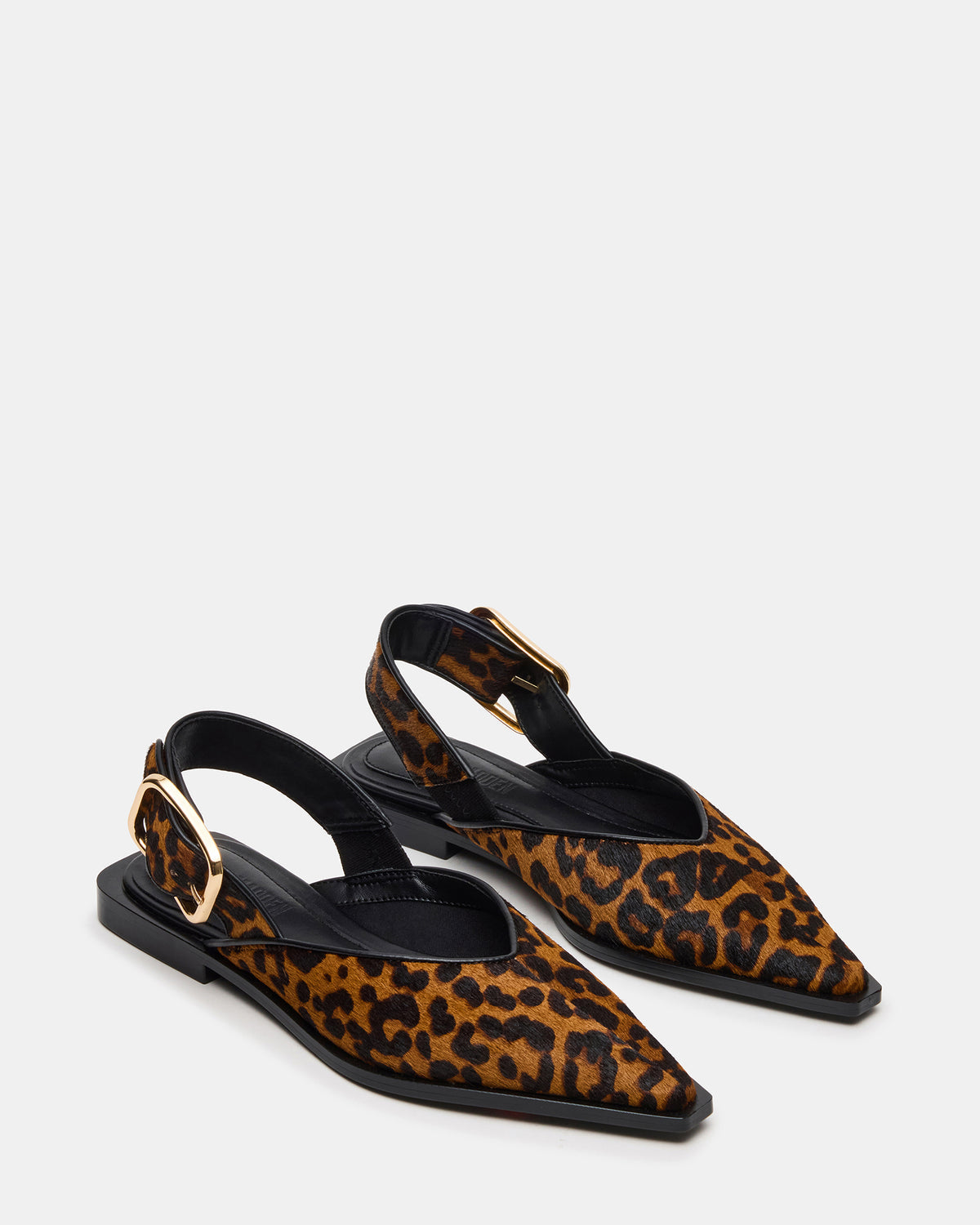 SHAY Leopard Pointed-Toe Slingback Ballet Women's Flat | Steve Madden Smart Buy