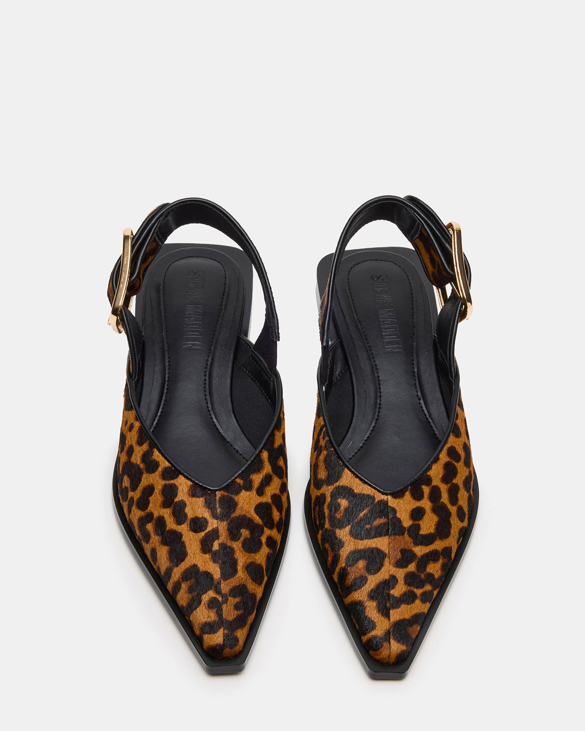 SHAY Leopard Pointed-Toe Slingback Ballet Women's Flat | Steve Madden Smart Buy