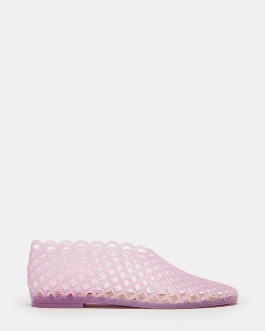 GROVE Pink Square-Toe Jelly Women's Flat | Steve Madden Great Value