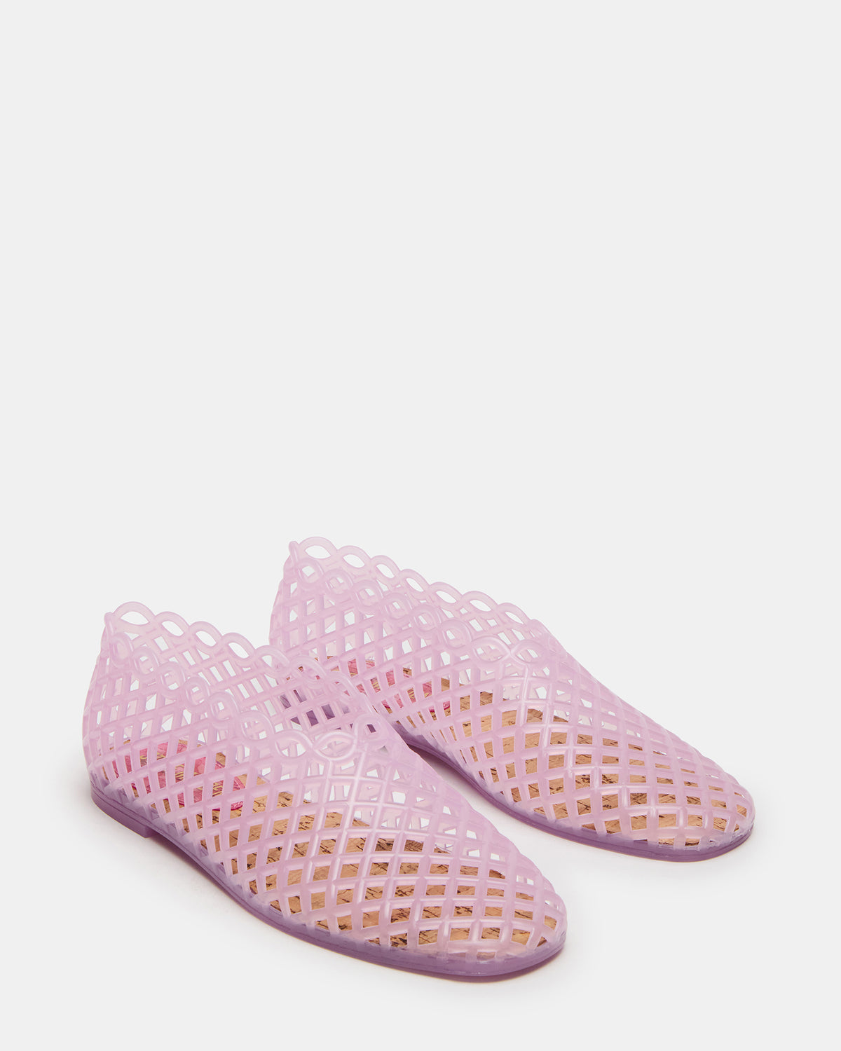GROVE Pink Square-Toe Jelly Women's Flat | Steve Madden Great Value