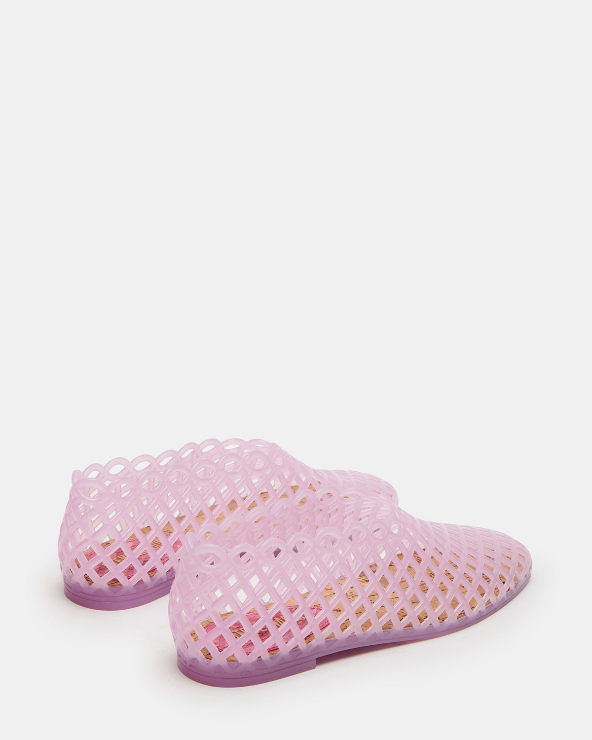 GROVE Pink Square-Toe Jelly Women's Flat | Steve Madden Great Value