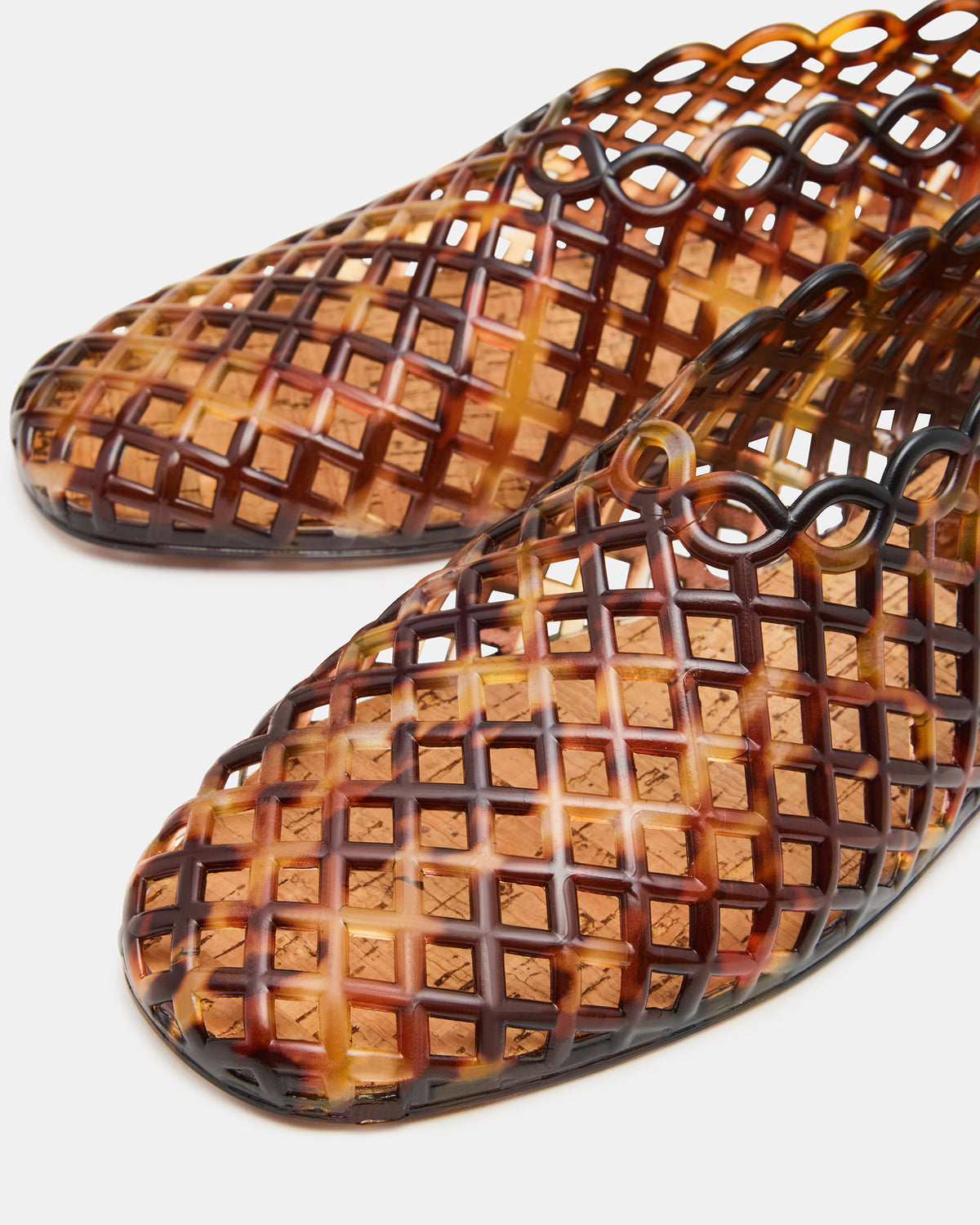 GROVE Tortoise Square-Toe Jelly Women's Flat | Steve Madden Special Offer