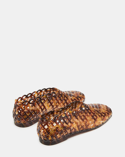GROVE Tortoise Square-Toe Jelly Women's Flat | Steve Madden Special Offer
