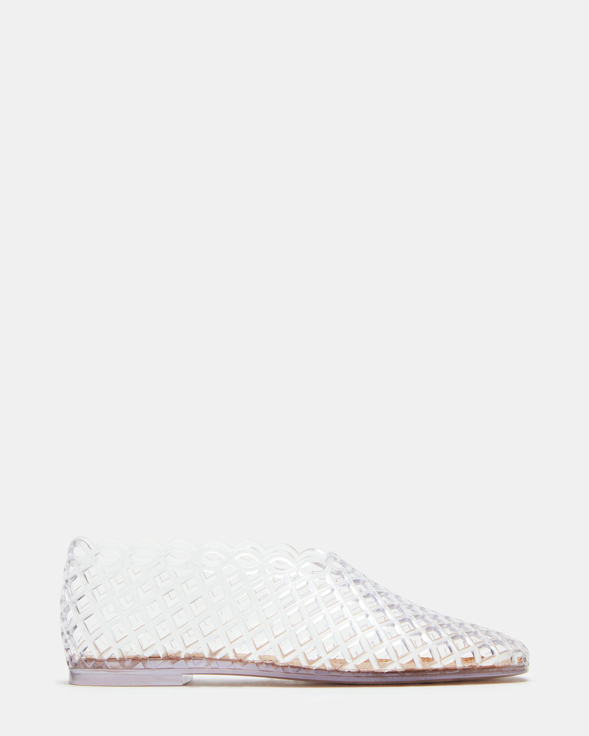 GROVE Clear Square-Toe Jelly Women's Flat | Steve Madden Deals