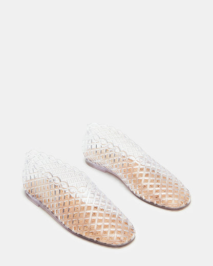 GROVE Clear Square-Toe Jelly Women's Flat | Steve Madden Deals
