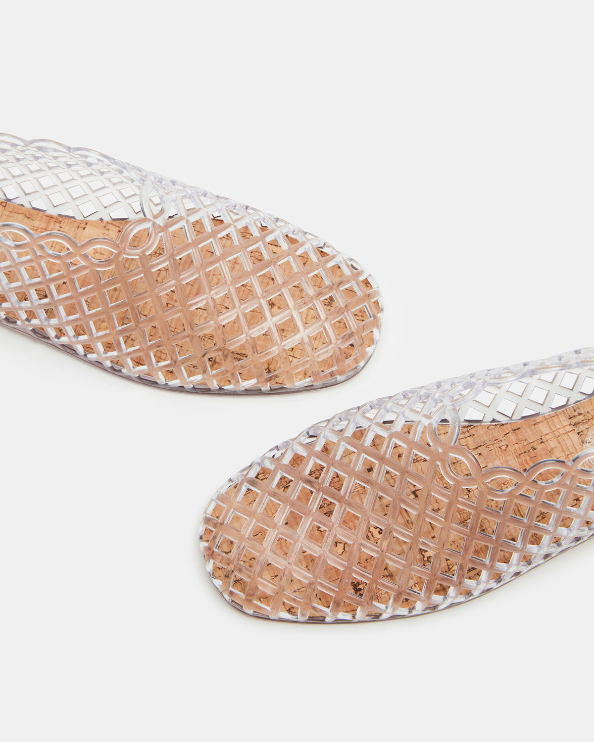 GROVE Clear Square-Toe Jelly Women's Flat | Steve Madden Deals