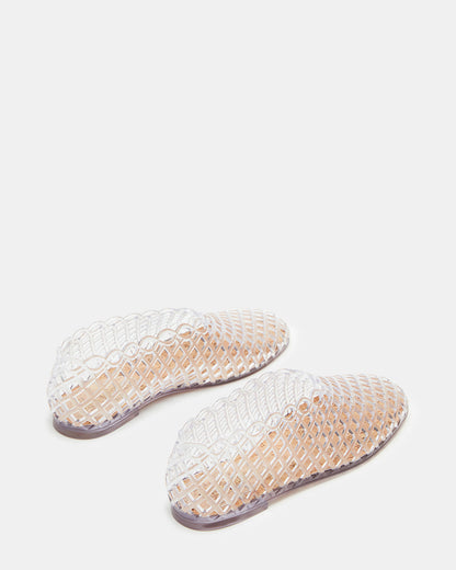 GROVE Clear Square-Toe Jelly Women's Flat | Steve Madden Deals