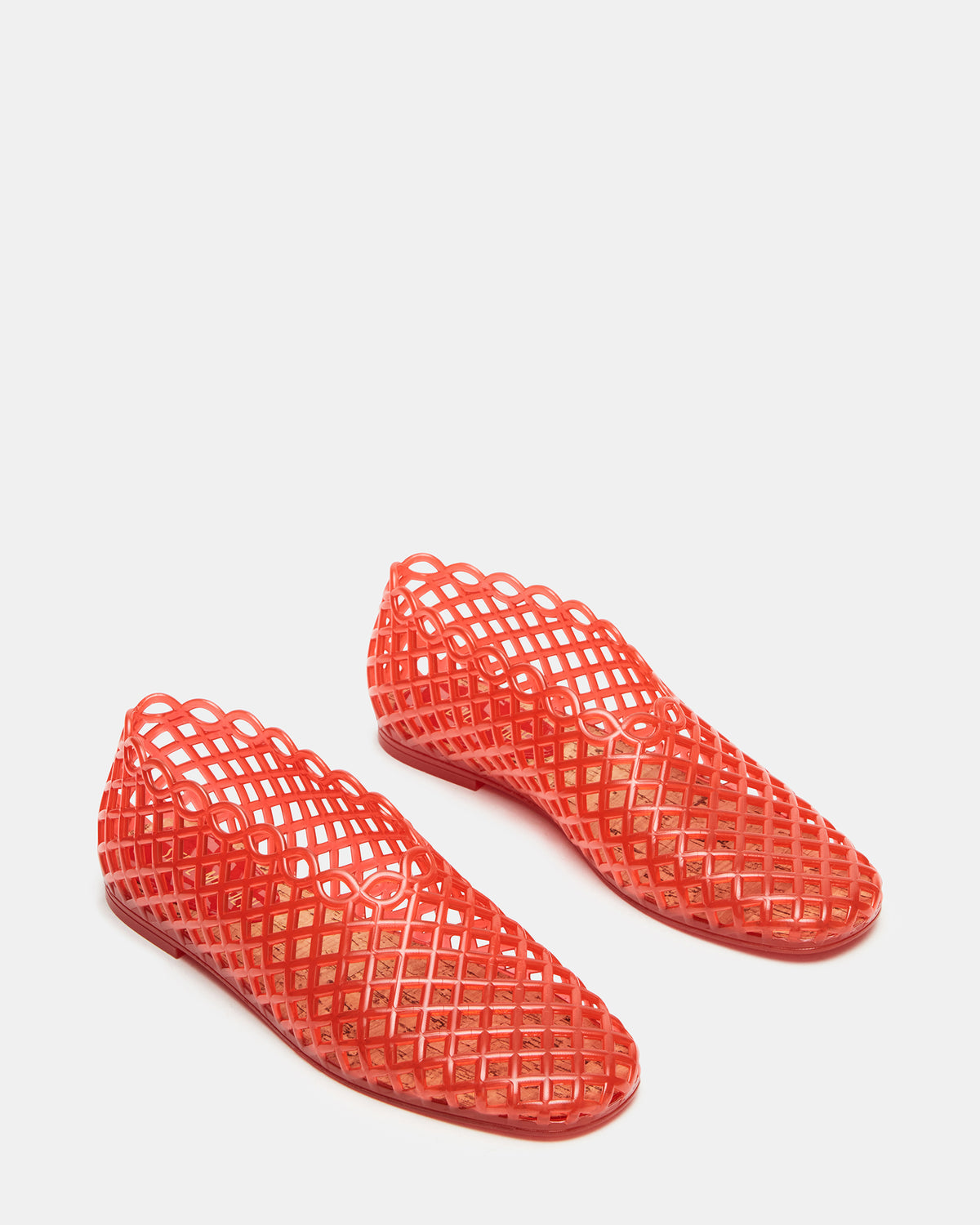 GROVE Red Square-Toe Jelly Women's Flat | Steve Madden Featured