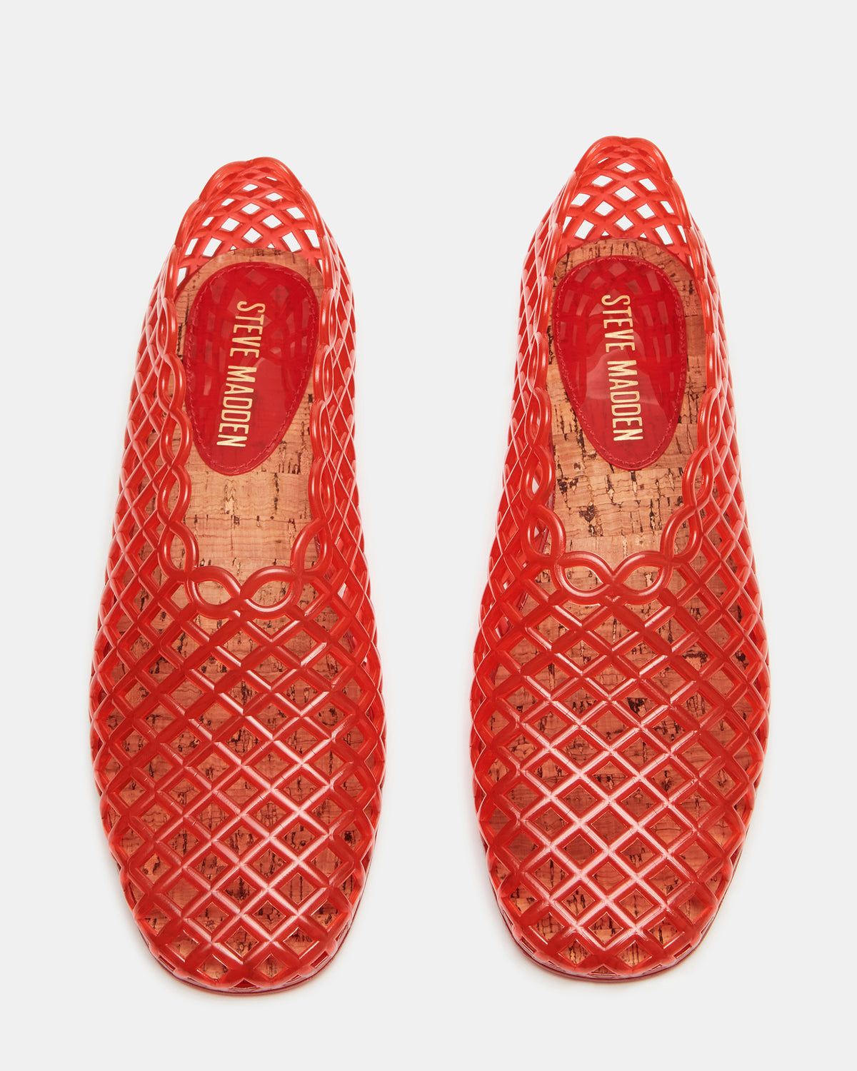 GROVE Red Square-Toe Jelly Women's Flat | Steve Madden Featured