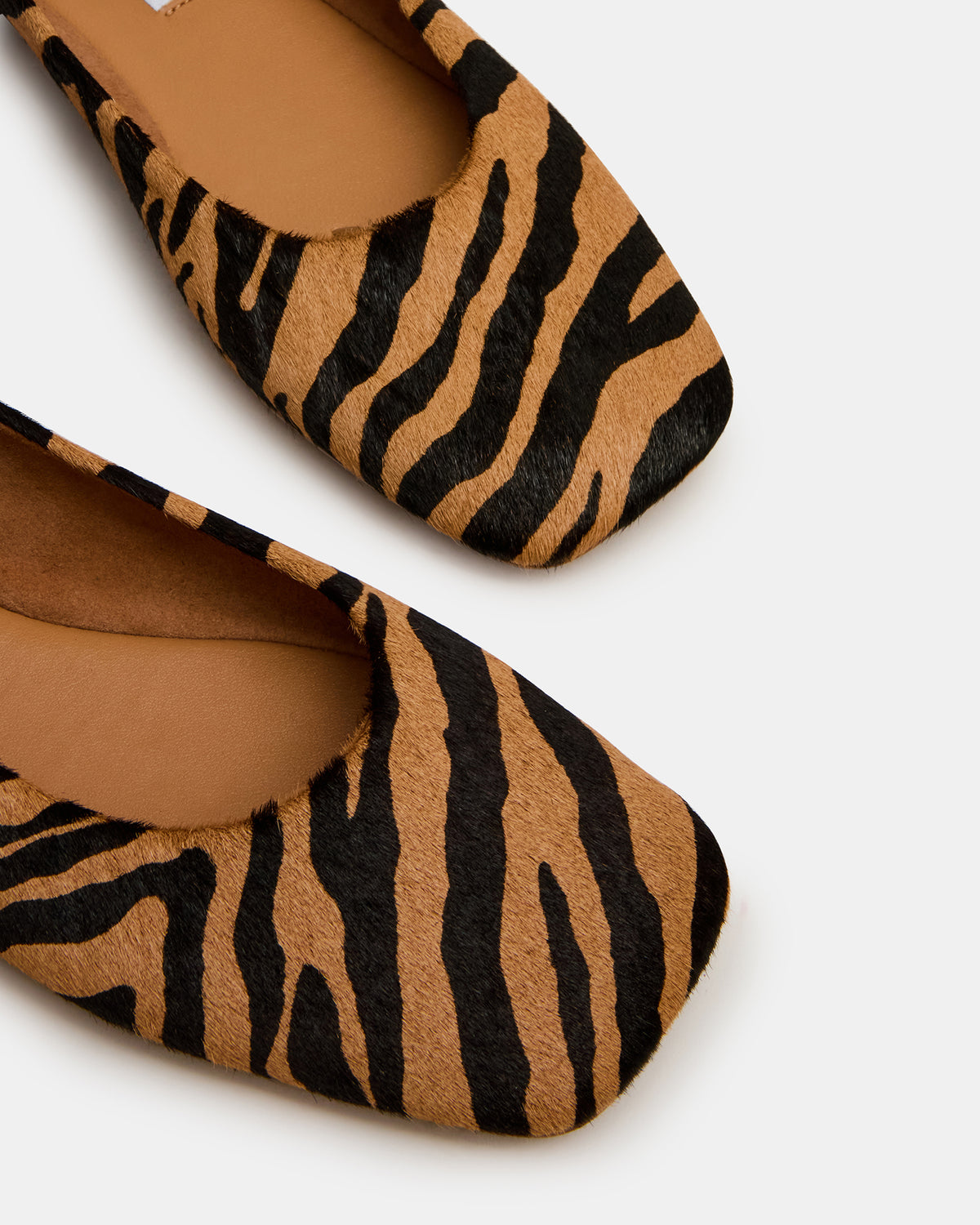 NURTURE Zebra Square-Toe Ballet Women's Flat | Steve Madden Everyday