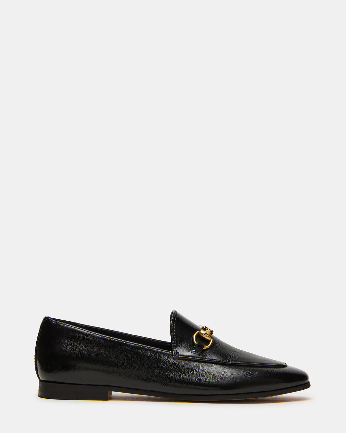 GRAFTON Black Leather Women's Loafer | Steve Madden Featured