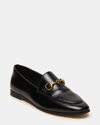 GRAFTON Black Leather Women's Loafer | Steve Madden Featured