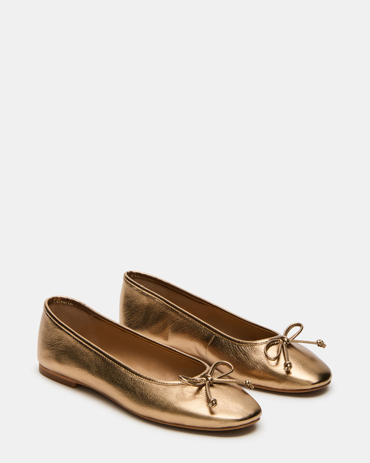 VIXEN Gold Women's Ballet Flats | Steve Madden Everyday
