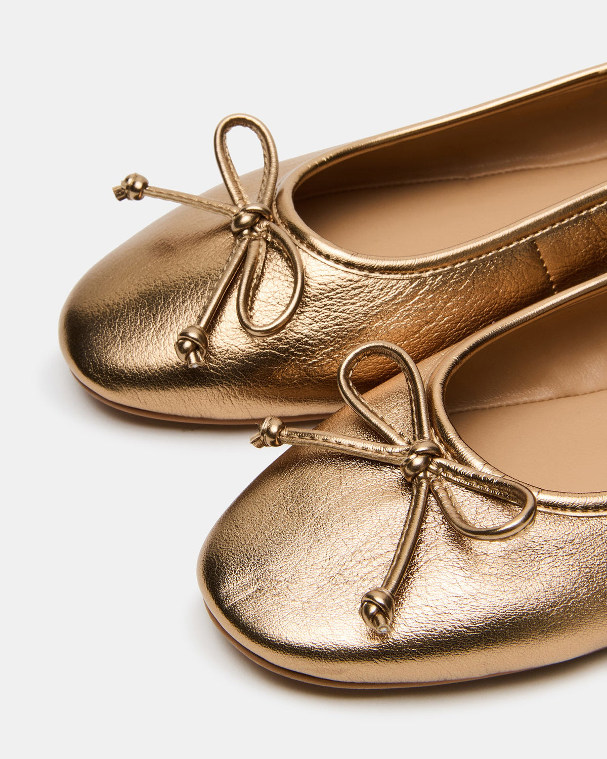 VIXEN Gold Women's Ballet Flats | Steve Madden Everyday