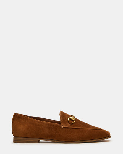 GRAFTON Chestnut Suede Women's Loafer | Steve Madden Deals