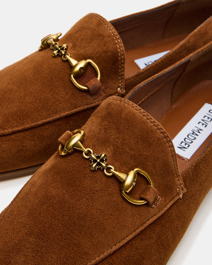GRAFTON Chestnut Suede Women's Loafer | Steve Madden Deals