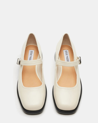 DELANCY Bone Leather Women's Mary Jane Flats | Steve Madden Great Value