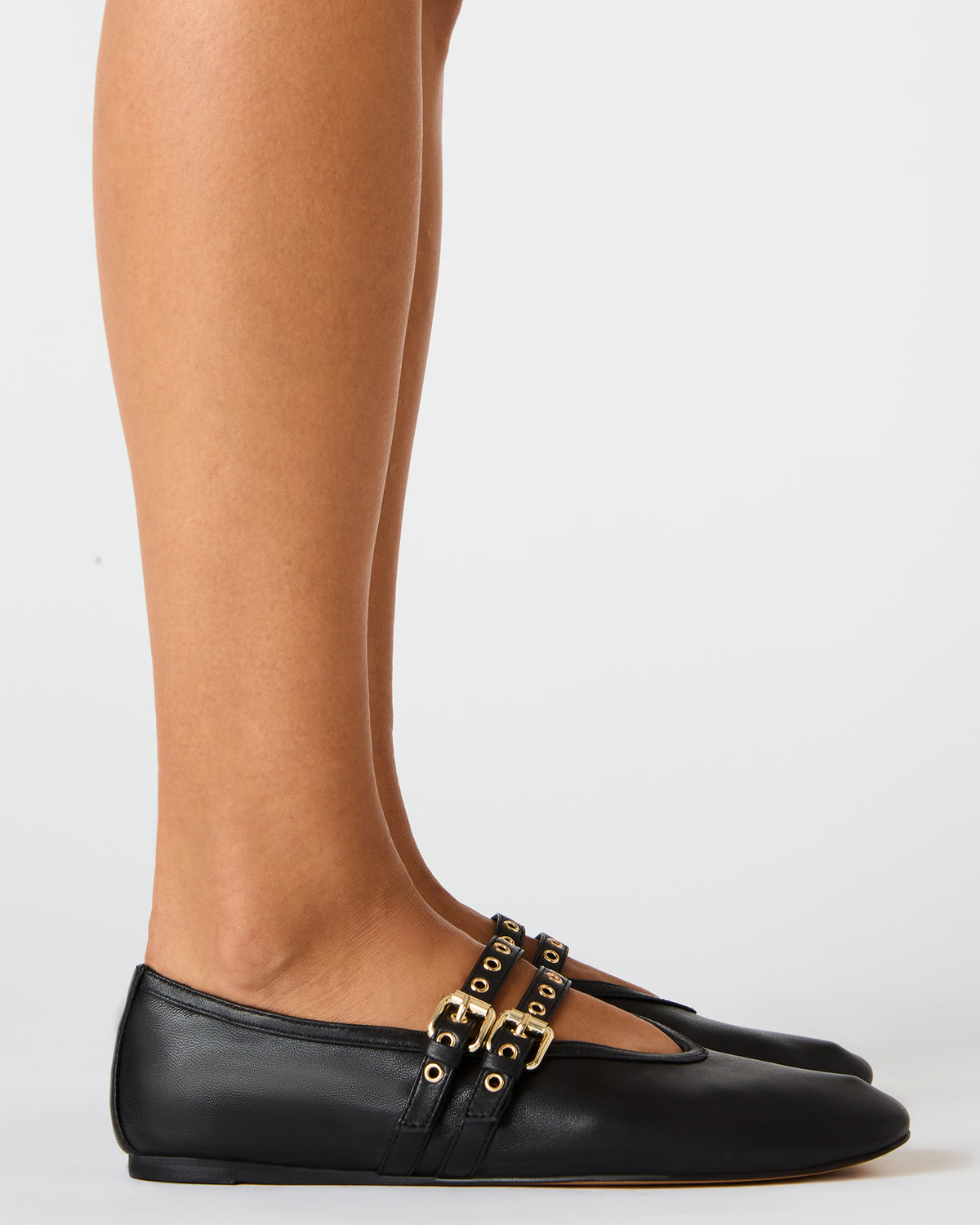 LYDIA Red Suede Square-Toe Mary Jane Ballet Women's Flat | Steve Madden Essential