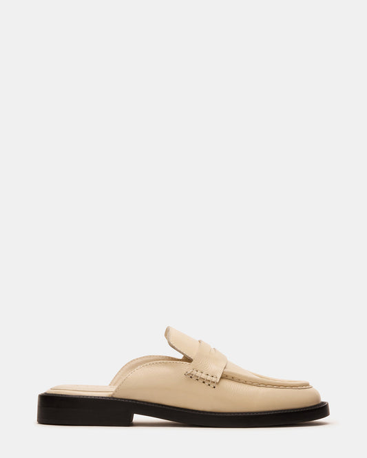 MULBERRY Bone Leather Women's Slip-On Mule Flat | Steve Madden Deals