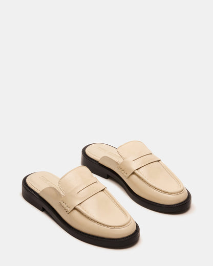MULBERRY Bone Leather Women's Slip-On Mule Flat | Steve Madden Deals