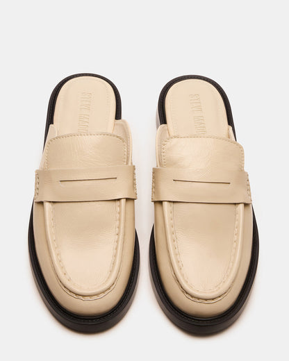 MULBERRY Bone Leather Women's Slip-On Mule Flat | Steve Madden Deals