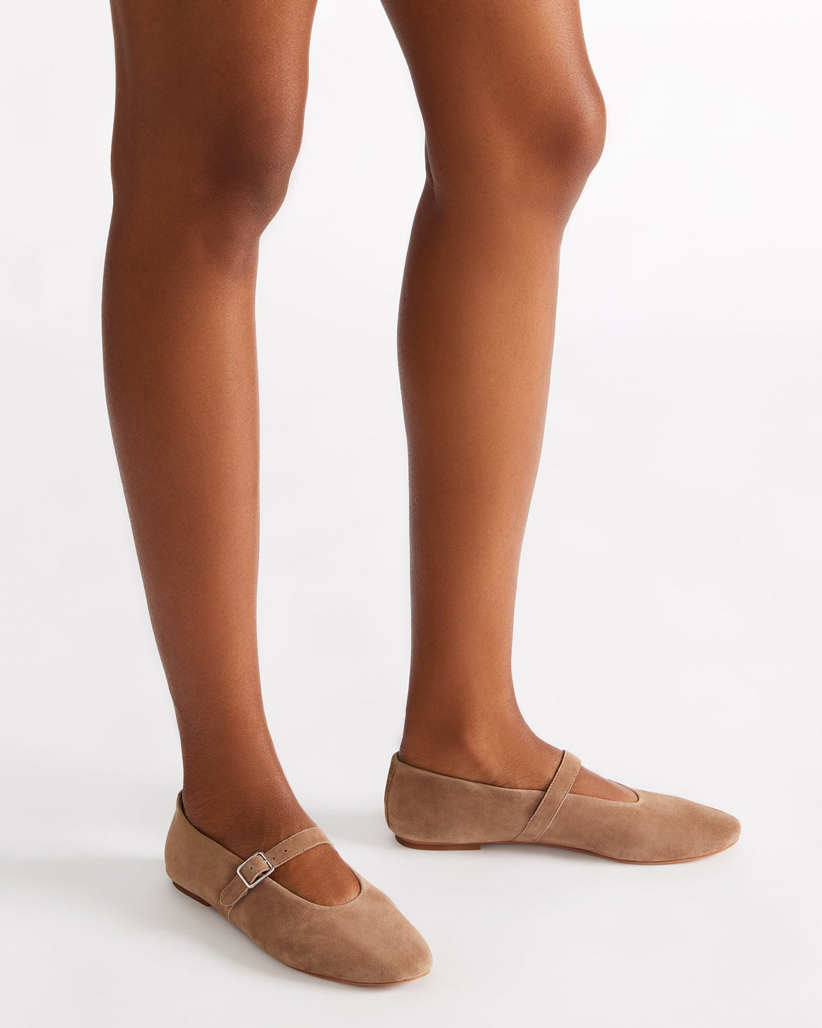 DREAMING Taupe Suede Women's Mary Jane Flats | Steve Madden Everyday