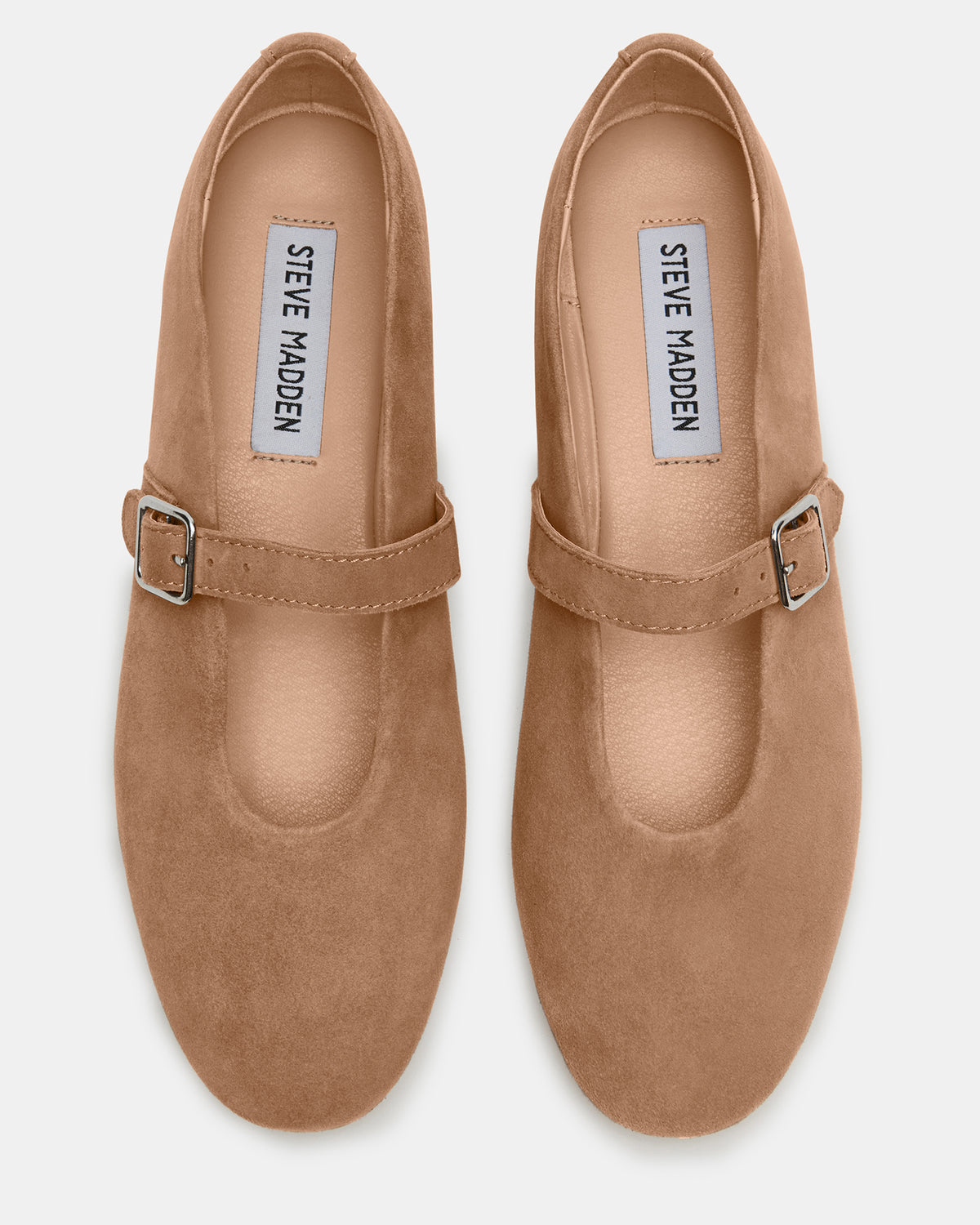 DREAMING Taupe Suede Women's Mary Jane Flats | Steve Madden Everyday