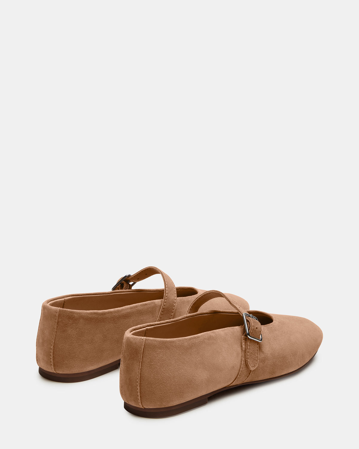 DREAMING Taupe Suede Women's Mary Jane Flats | Steve Madden Everyday