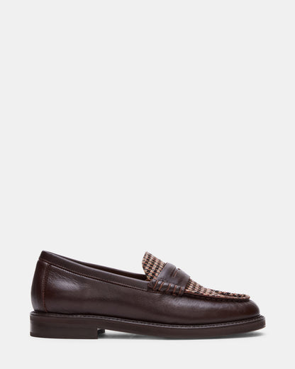 MADISON Brown Multi Women's Penny Loafer | Steve Madden Best Seller