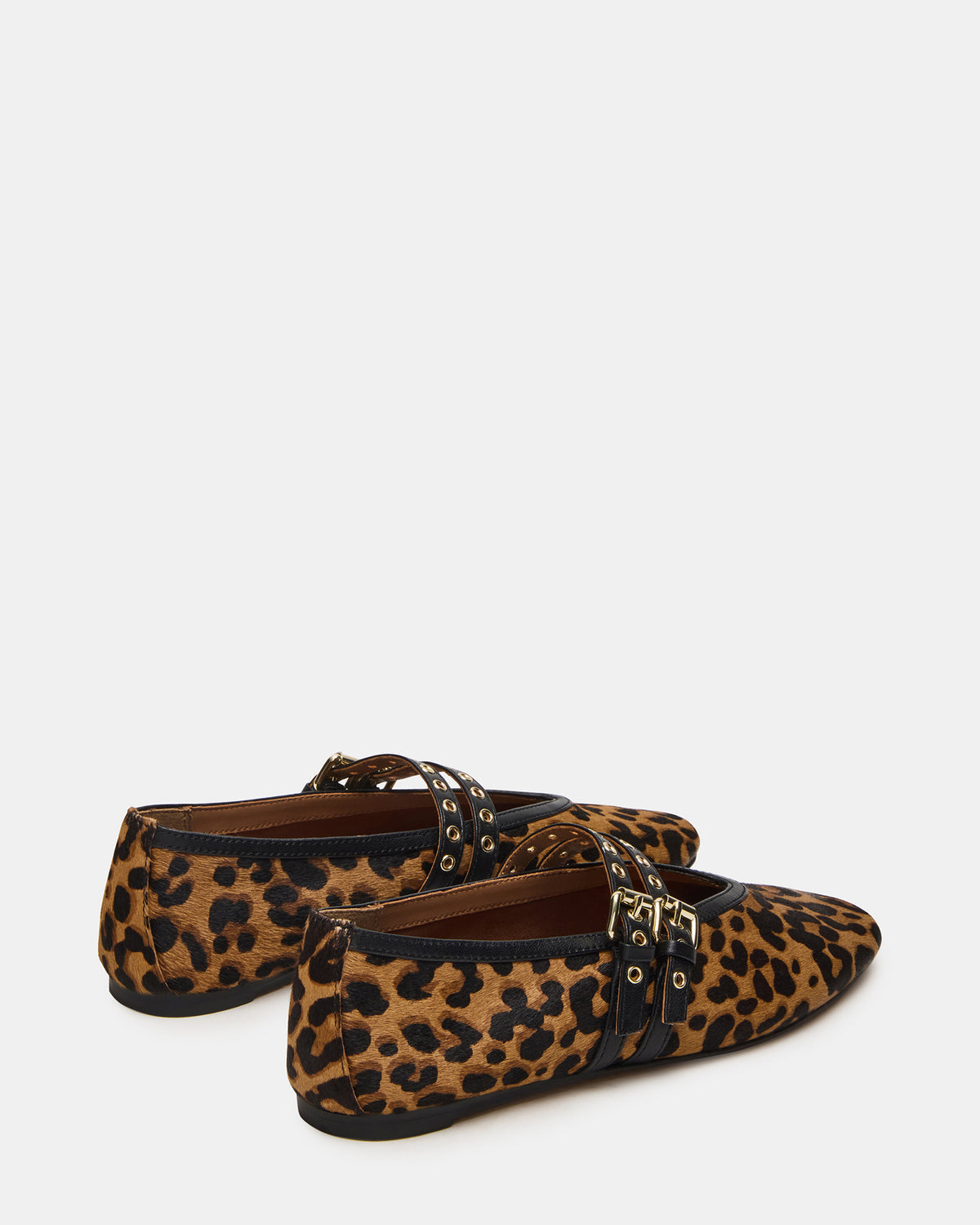 LYDIA Leopard Square-Toe Mary Jane Ballet Women's Flat | Steve Madden Trending