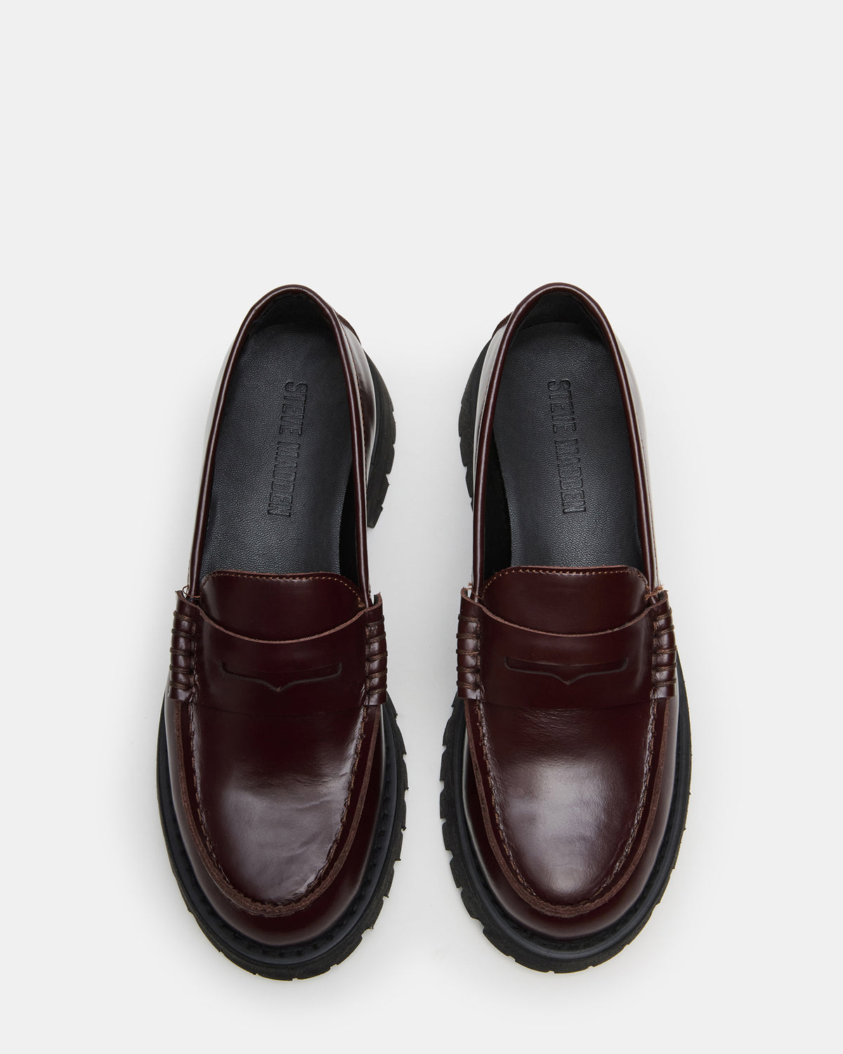 LANGSTEN Burgundy Women's Platform Lug Loafer | Steve Madden Featured