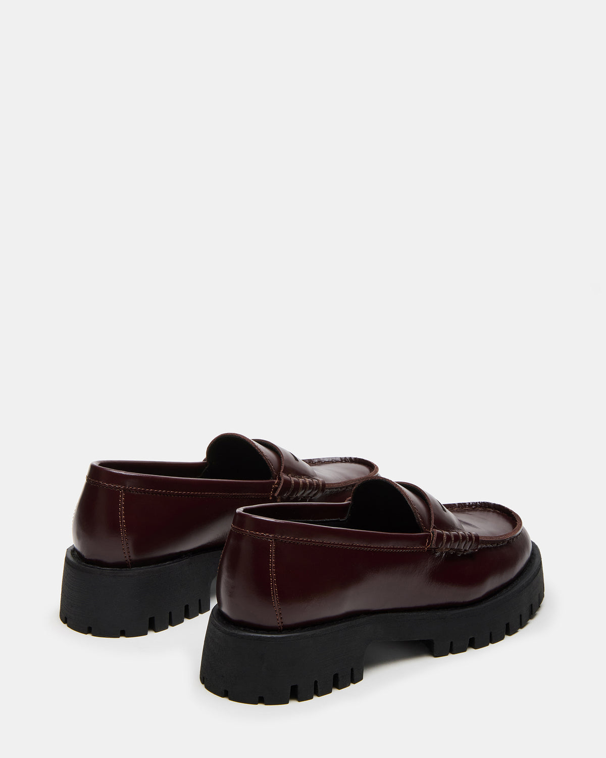 LANGSTEN Burgundy Women's Platform Lug Loafer | Steve Madden Featured
