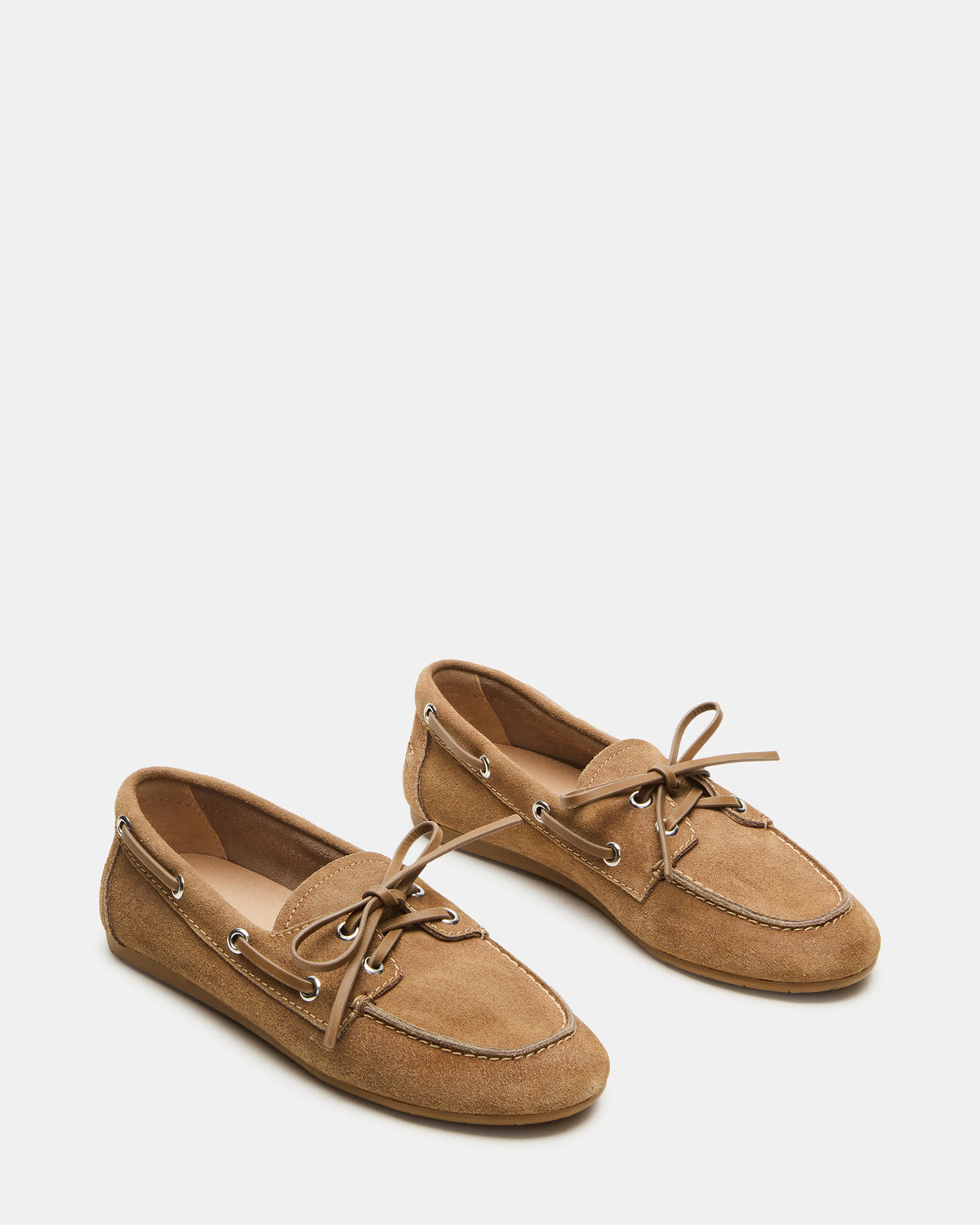 SAG Taupe Suede Women's Boat Shoe | Steve Madden Value