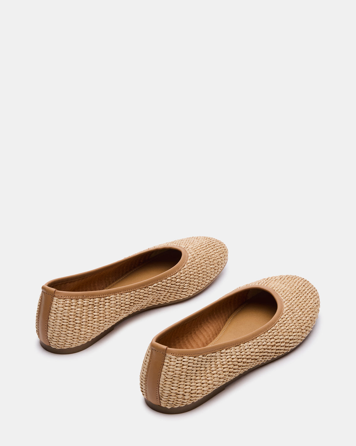 MERLOT Natural Raffia Ballet Women's Flat | Steve Madden Trending
