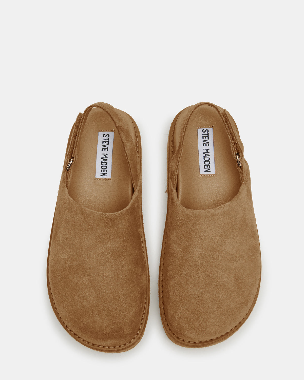 MELLOW Cognac Suede Women's Slingback Platform Clog | Steve Madden Exclusive