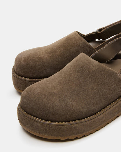 MELLOW Grey Sage Women's Slingback Platform Clog | Steve Madden Exclusive