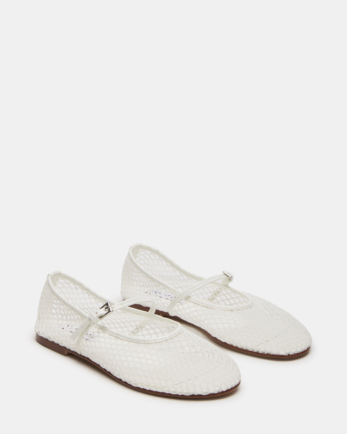 MAGS White Mary Jane Women's Ballet Flats | Steve Madden Best Price