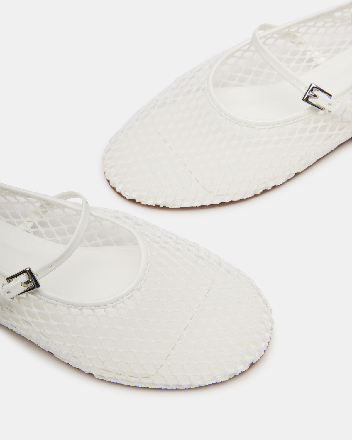 MAGS White Mary Jane Women's Ballet Flats | Steve Madden Best Price