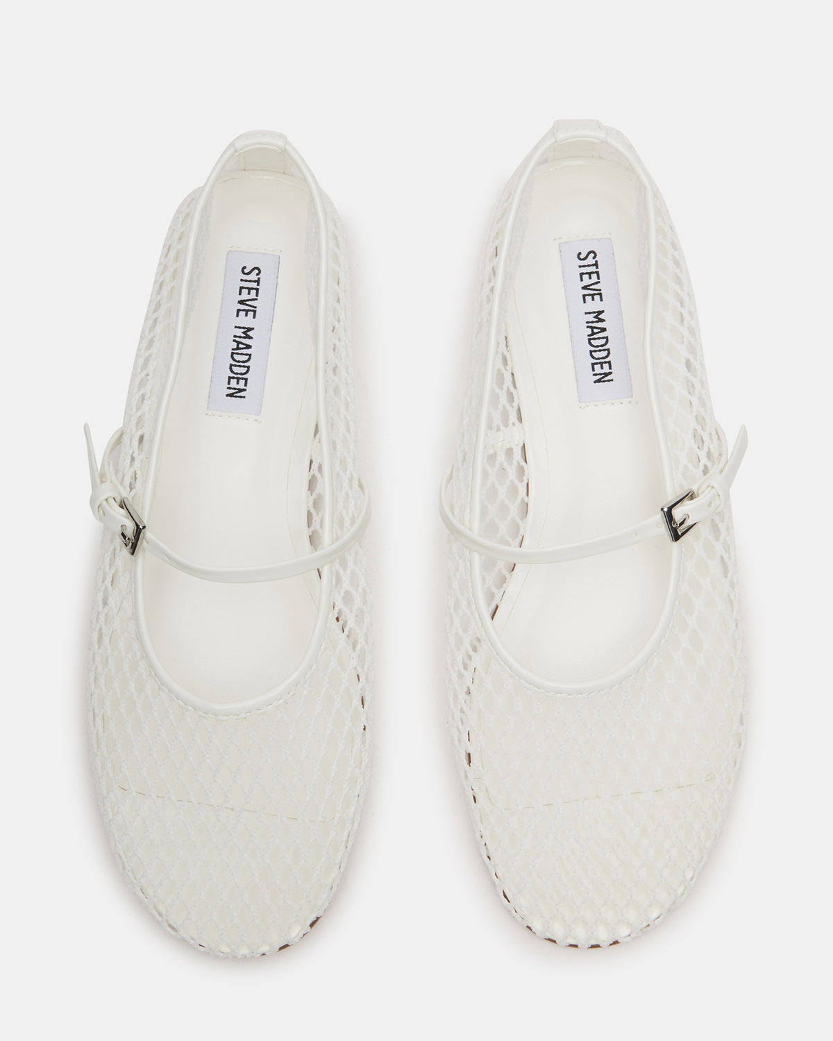 MAGS White Mary Jane Women's Ballet Flats | Steve Madden Best Price