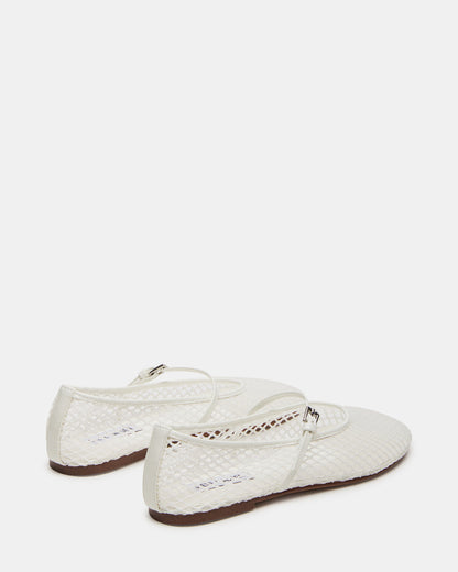 MAGS White Mary Jane Women's Ballet Flats | Steve Madden Best Price